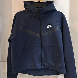 Nike Sportswear Tech Fleece Windrunner Full-Zip Hoodie Blue Black Women’s Medium